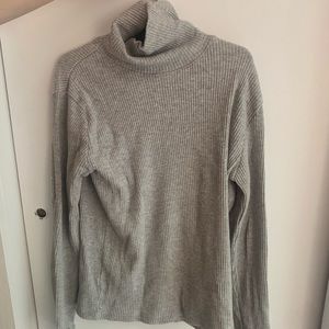 Zara Grey Kids Ribbed Turtleneck